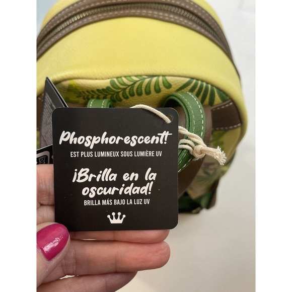 Loungefly Disney Mickey & Friends Jungle Mini Backpack Glow In The Dark Bag NEW! - Picture 12 of 16